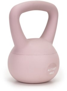 Kettlebell miękki 4kg kula odważnik hantla ciężar do ćwiczeń fitness, jasnoróżowy UNIWERSALNY 6