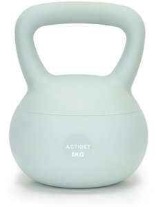 Kettlebell miękki 8 kg kula odważnik hantla ciężar do ćwiczeń fitness, turkusowy UNIWERSALNY 11