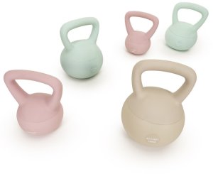 Kettlebell miękki 8 kg kula odważnik hantla ciężar do ćwiczeń fitness, turkusowy UNIWERSALNY 13