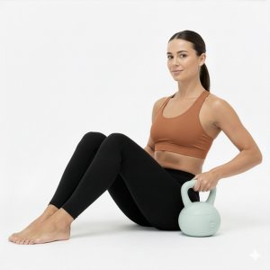 Kettlebell miękki 8 kg kula odważnik hantla ciężar do ćwiczeń fitness, turkusowy UNIWERSALNY 8