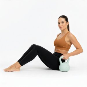 Kettlebell miękki 6 kg kula odważnik hantla ciężar do ćwiczeń fitness, turkusowy UNIWERSALNY 7