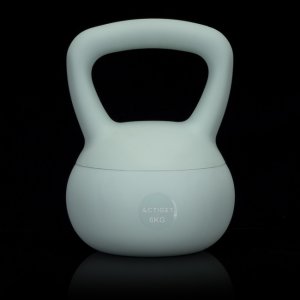 Kettlebell miękki 6 kg kula odważnik hantla ciężar do ćwiczeń fitness, turkusowy UNIWERSALNY 8