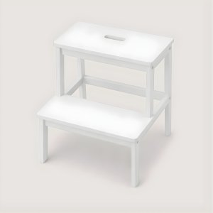 P&C Bambusowy taboret ze schodkiem KROK, wys. 46 cm 5
