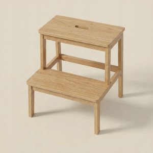P&C Bambusowy taboret ze schodkiem KROK, wys. 46 cm 6