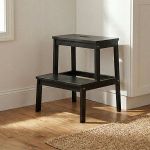 Bambusowy taboret ze schodkiem KROK, wys. 46 cm 7