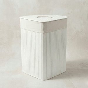 Narożny kosz na pranie ARCO, bambus, 60 l 3