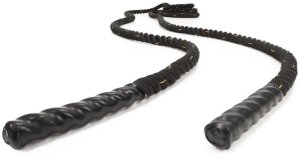 Lina treningowa do crossfit 9 m Battle Rope Power do ćwiczeń siłowych czarna UNIWERSALNY 16