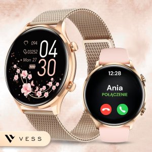 SMARTWATCH DAMSKI ZEGAREK WODOODPORNY PL MENU ROZMOWY SMART WATCH + 4 PASKI 7