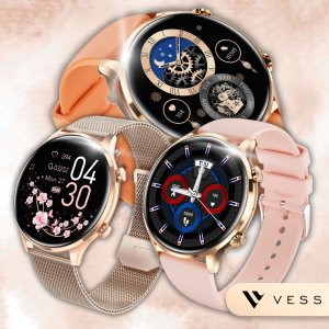 SMARTWATCH DAMSKI ZEGAREK WODOODPORNY PL MENU ROZMOWY SMART WATCH + 4 PASKI 9