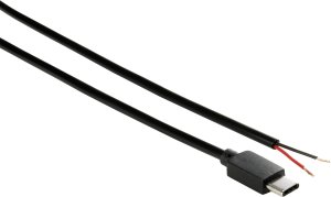 Kabel zasilający Tru Components TRU COMPONENTS Kabel zasilający Raspberry Pi [1x USB-C™ stik - 1x otwarty koniec] 1.00 m Czarny 2