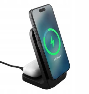 NOMAD Stand One - bezprzewodowa ładowarka Qi2,2 25W do dwóch urządzeń kompatybilna z MagSafe, 4 gen. (carbide) 3