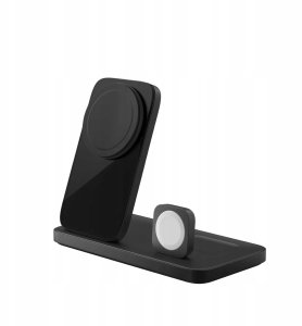 NOMAD Stand One Max - bezprzewodowa ładowarka Qi2, 25W do trzech urządzeń kompatybilna z MagSafe, 4 gen. (carbide) 4