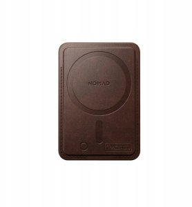 NOMAD Leather Mag Wallet - skórzany portfel kompatybilny z MagSafe oraz Apple Find My, skóra Horween (rustic brown) 3