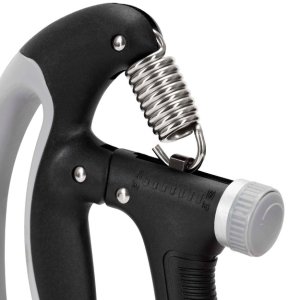 Ściskacz do rąk z regulacją oporu 10-100 kg licznik ruchu, do ćwiczeń dłoni, rehabilitacji szaro-czarny UNIWERSALNY 8