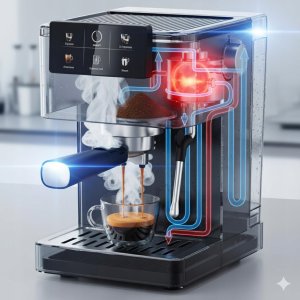 Ekspres ciśnieniowy Adler AD 4390 Espresso automaty 1350W AD 4390 (5905575910677) 3