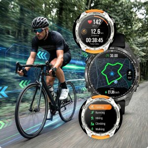 Smartwatch Zegarek Męski GPS 4GB MAPY AMOLED CIŚNIENIE MENU PL WODOODPORNY 6