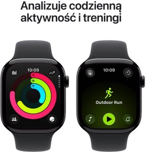 Smartwatch Apple Watch 11 GPS 46mm Jet Black Alu Sport Band M/L Czarny  (MEUX4MP/A) 4