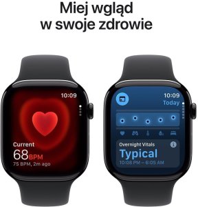 Smartwatch Apple Watch 11 GPS 46mm Jet Black Alu Sport Band M/L Czarny  (MEUX4MP/A) 5