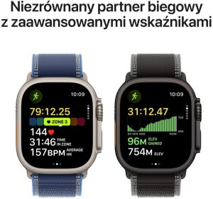 Smartwatch Apple Watch Ultra 3 GPS + Cellular 49mm Natural Titanium / Ocean Band Niebieski  (MEWH4QF/A) 4