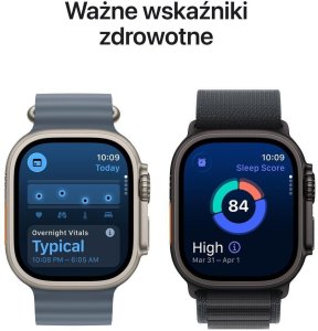 Smartwatch Apple Watch Ultra 3 GPS + Cellular 49mm Natural Titanium / Ocean Band Niebieski  (MEWH4QF/A) 6