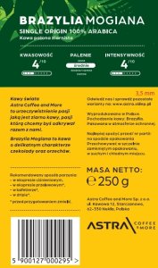 Kawa ziarnista Astra Kawa ASTRA Brazylia, ziarnista, 250g 2