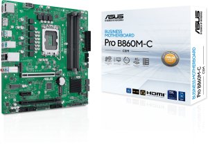 ASUS PRO B860M-C-CSM Intel LGA 1851 mATX motherboard DDR5 PCIe 5.0 2xM.2 1xHDMI 2xDisplayPort 3