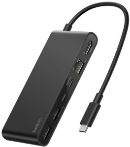 Belkin CONNECT USB-C 8-in-1 Hub Dual USB-C Ports schw.INC024hqBK 2