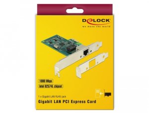 Karta sieciowa Delock DELOCK Karta PCI Express x1 1 x RJ45 Gigabit LAN i82574 6