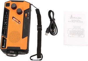 Radio ExtraLink EXTRALINK RADIO AWARYJNE SOLARNE Z KORBKĄ DYNAMO POWERBANK 4000MAH Z LATARKĄ SOS SR-4000 16