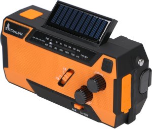 Radio ExtraLink EXTRALINK RADIO AWARYJNE SOLARNE Z KORBKĄ DYNAMO POWERBANK 4000MAH Z LATARKĄ SOS SR-4000 20