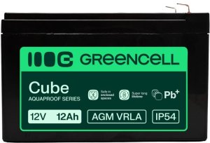 Green Cell Greencell AGM VRLA 12V 12Ah battery for cash registers toys cameras (151x98.5x95mm) 2