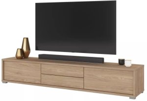 Szafka RTV FRIDA 2K2S 180cm dąb olejowany HELVETIA 4