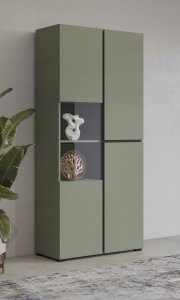 Witryna wysoka CROSS 3D 80cm zielona/czarna HELVETIA 3