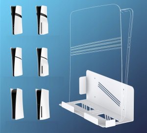 Uchwyt Na Ścianę Ścienny Do Sony Play Station 5 Ps5 Digital Disc Slim Pro / Jys-p5226-v2 / Biały 9