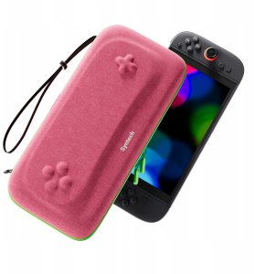 Twardy Sztywny Pokrowiec Futerał Etui Walizka Case Do Nintendo Switch 2 / G11 Różowo- Zielony 7