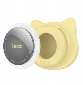 Lokalizator zgodny z Apple Find My Hoco w kształcie kota E91D beżowy 2