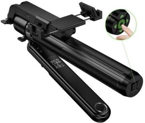 Selfie stick Hoco Selfie stick Hoco tripod z pilotem bezprzewodowym obrotowy 360 stopni z automatycznym śledzeniem twarzy K32 czarny 2