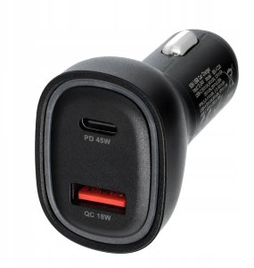 Ładowarka samochodowa Blue Star USB C + USB A QC3.0 PD AFC PPS SFC2.0 3A 63W czarna 2