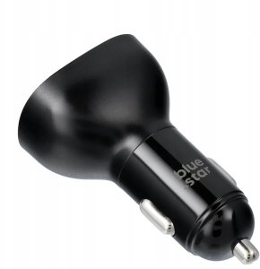 Ładowarka samochodowa Blue Star USB C + USB A QC3.0 PD AFC PPS SFC2.0 3A 63W czarna 3