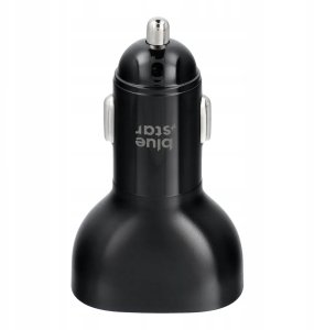 Ładowarka samochodowa Blue Star USB C + USB A QC3.0 PD AFC PPS SFC2.0 3A 63W czarna 4