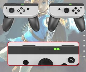JYS 2x Handgrip Uchwyty Pad Na Joy-cony Do Nintendo Switch / Oled / Jys-ns226 / 2x Biały 6