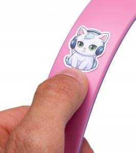 PowerLocus Wired Headphones PLED Wired Kids Pink 16