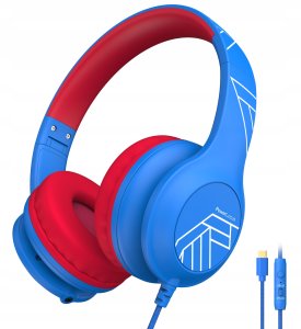 PowerLocus Wired Headphones PLED Wired Kids BlueRe 4