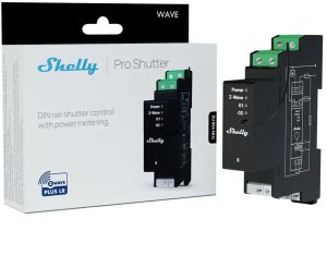 Inteligentny sterownik na szynę DIN Z-Wave Shelly Wave Pro Shutter LR 2