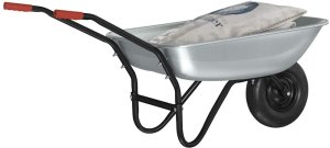 vidaXL Wózek Srebrny i czarny 133 x 62,5 x 58 cm Stal 3