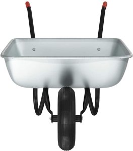 vidaXL Wózek Srebrny i czarny 133 x 62,5 x 58 cm Stal 5