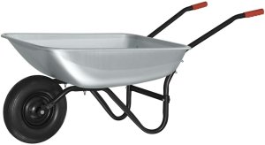 vidaXL Wózek Srebrny i czarny 133 x 62,5 x 58 cm Stal 7
