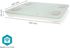Waga łazienkowa Nedis SmartLife BTHPS11WT Bluetooth biała 7