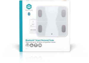 Waga łazienkowa Nedis SmartLife BTHPS11WT Bluetooth biała 8