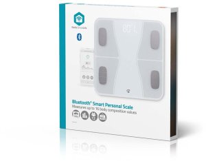 Waga łazienkowa Nedis SmartLife BTHPS11WT Bluetooth biała 9